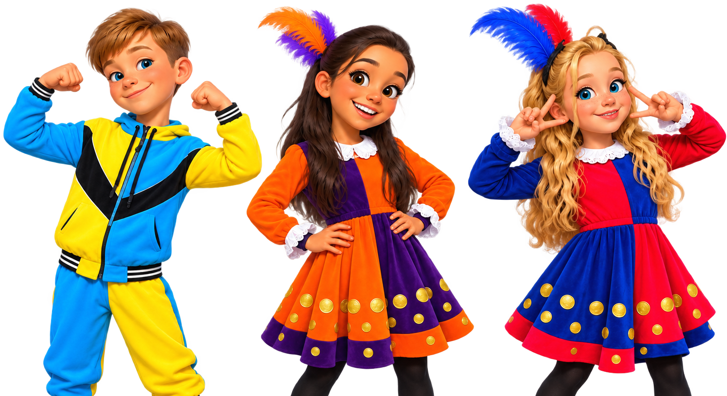 Pietenkidz kijken samen hun videoclips